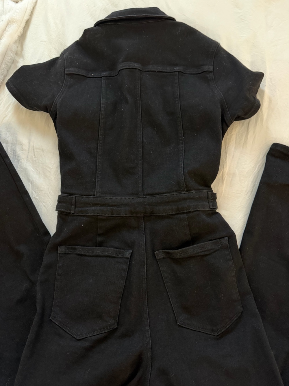 Good American Black Short-Sleeve Jumpsuit - Picture 3 of 3